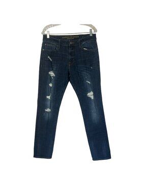 American Eagle Outfitters Extreme Flex 4 Jean Mens 32x32 Distressed Skinny